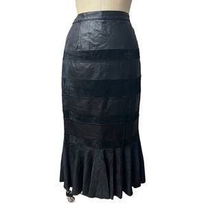 Mermaid Leather Pencil Skirt Vintage Style 10